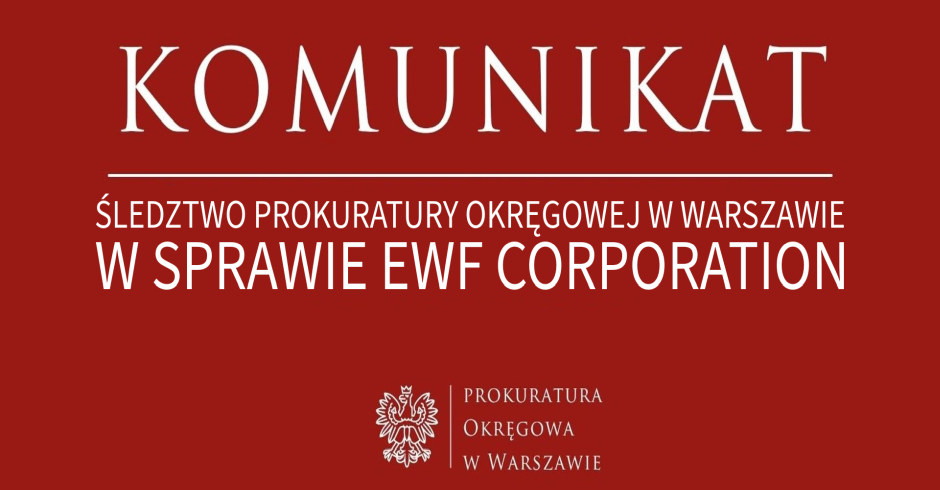 Komunikat Prokuratury Okręgowej w Warszawie